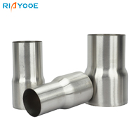 Car Exhaust Muffler Adapter Reducer Pipe 2inch 2.25inch 2.5inch 3inch for Universal Stainless Steel Connector Tube 51/57/63/76mm