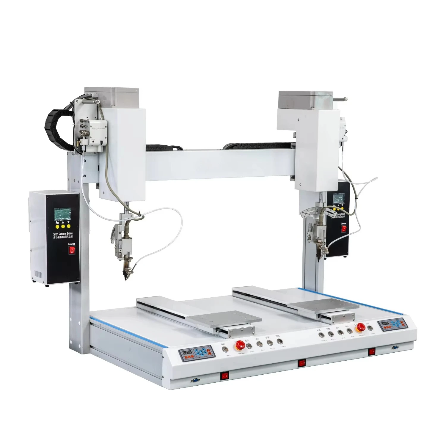 New automatic double-head double-stage no-delay dual-output instant welding machine