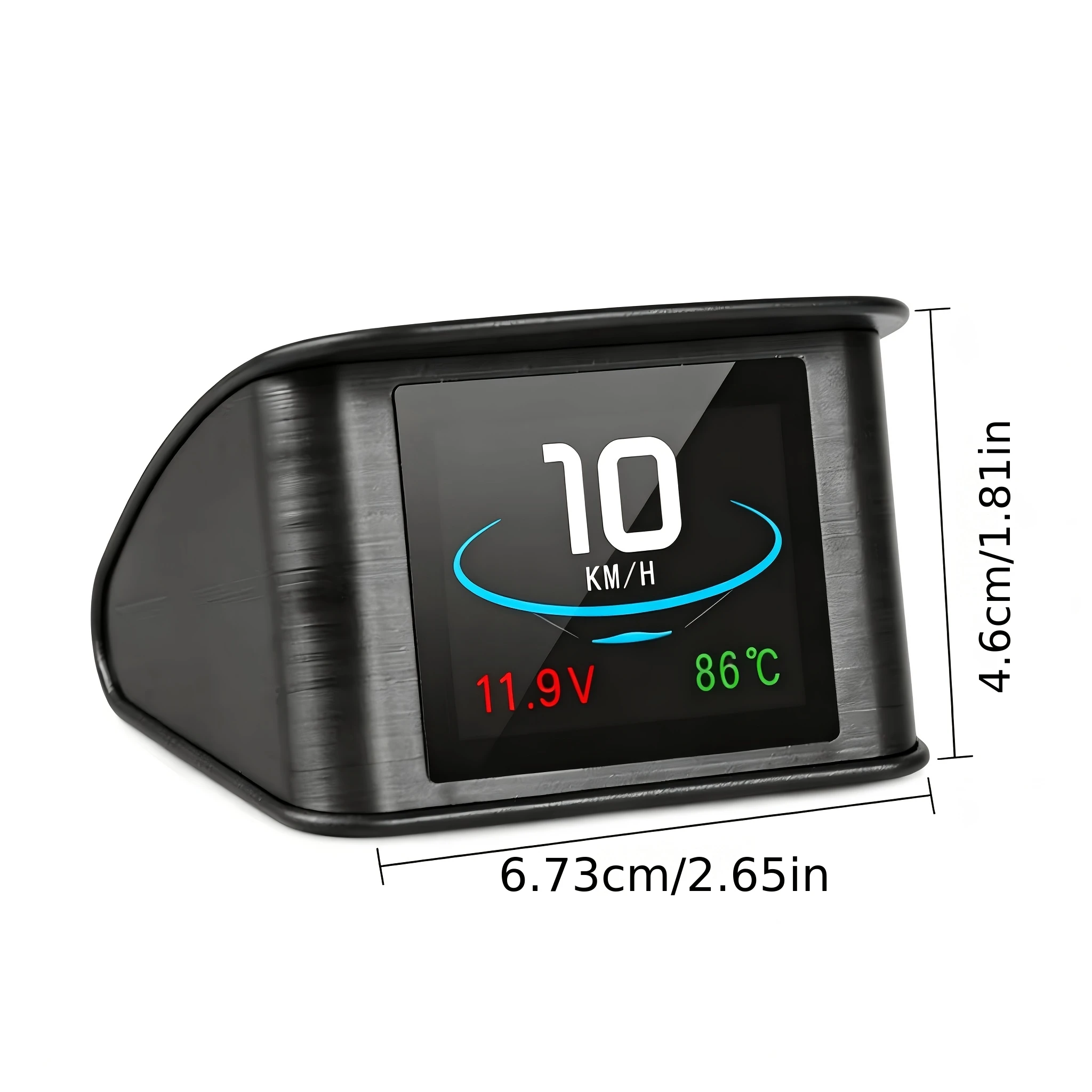 P10 Car HUD Head-Up Display OBD2 Portable HD LCD Digital Car Computer Instrument Voltage Water Temp Gauge No Battery Needed