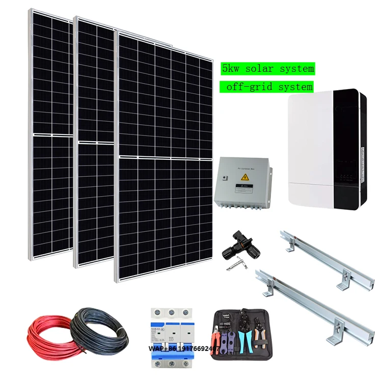 Complete Set Solar Energy System Full Package 1kw 5kw 6kw 8kw 10kw for Home Off Grid Full Set Solar Energy System