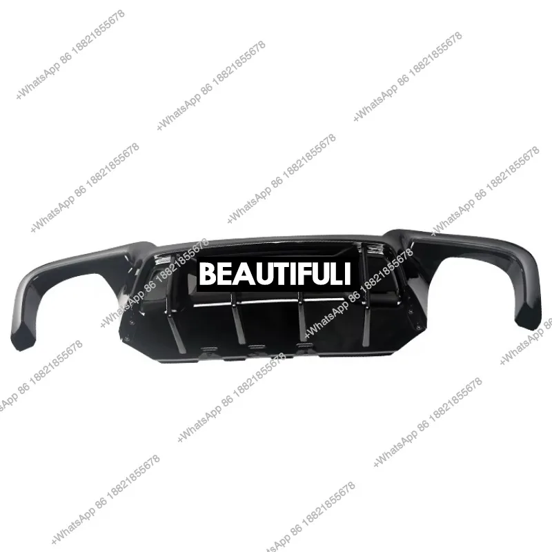 Auto Gloss Black ABS Customizable Material R Style Car Rear Bumpers Diffuser for 5 Series F10 F18 M5 MT 2010-20