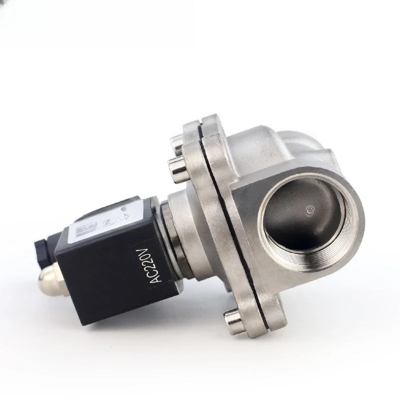 Outdoor waterproof stainless steel solenoid water valve 220V24V air valve electric control water normally closed switch DN15