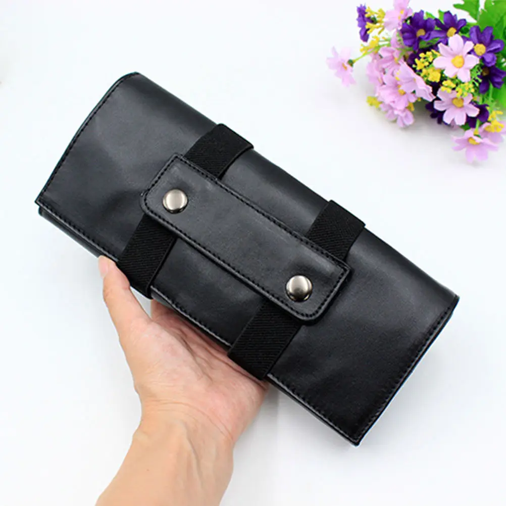 Minimalist PU Scissor Bag for Hairdressers Barbers Stylists Compact Portable Salon Scissor Organizer Pouch Case Holder