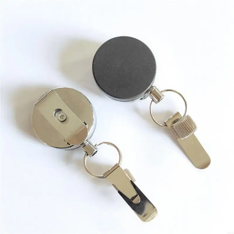 2Pcs Badges Reels Metal Pen Holder with Pocket Clip for Doctor Nurse Metal Pencil Holder with Adjustable Spring Rings