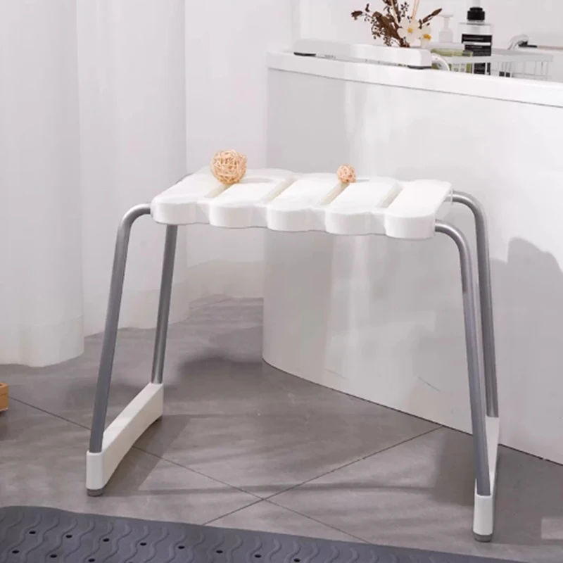 

Metal Bench Bathroom Chair Shower Medical Elderly Children Portable Designer Stool Nordic Bedroom Tabouret Postmodern Furniture