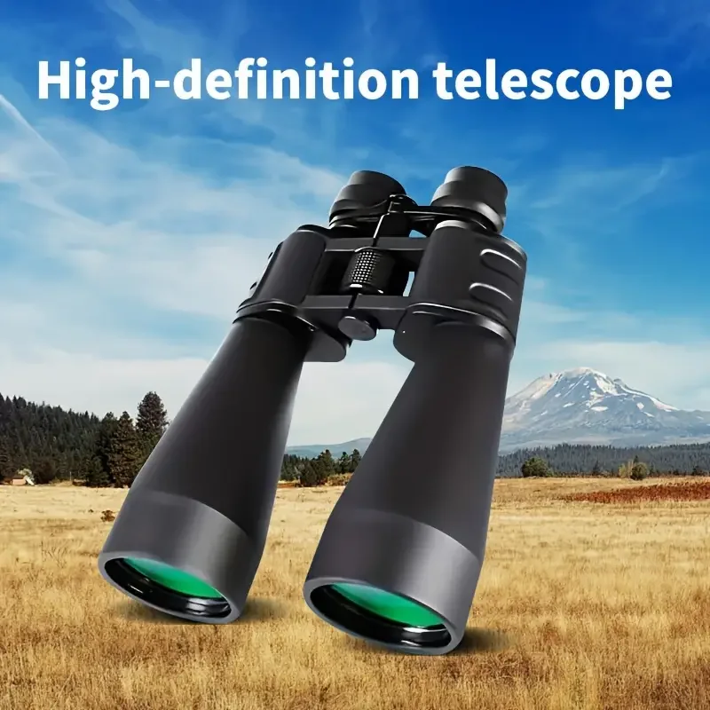 

A black telescope with a magnification of 10-30 times and a 60MM objective lens for a wide field of view, suitable for hunting