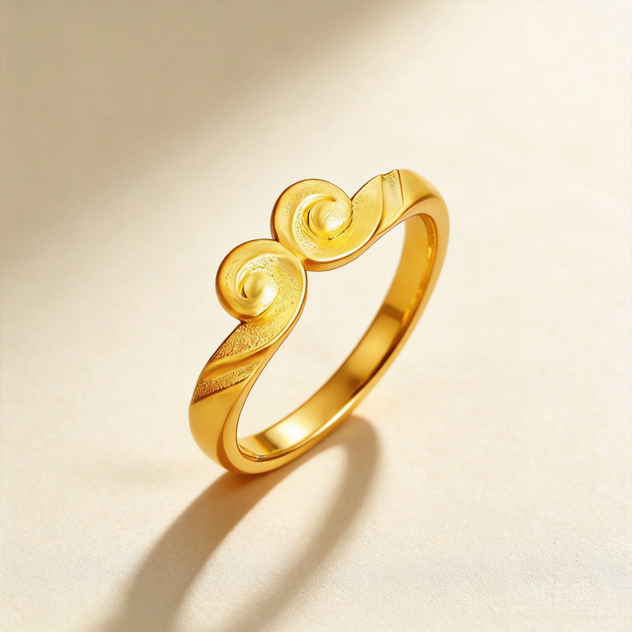Chinese Style Lucky Auspicious Golden Sun Wukong Tightening Curse Couple Rings Adjustable Open Blessing Good Fortune Jewelry Val