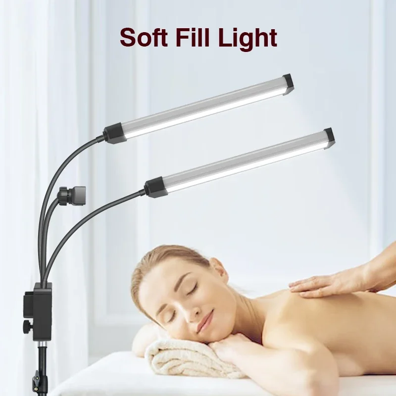 

Beauty Light Double Arms Fill Light with 1.6m Tripod Photography lamp Makeup Photographic Beauty Salon Makeup ﻿selfie light