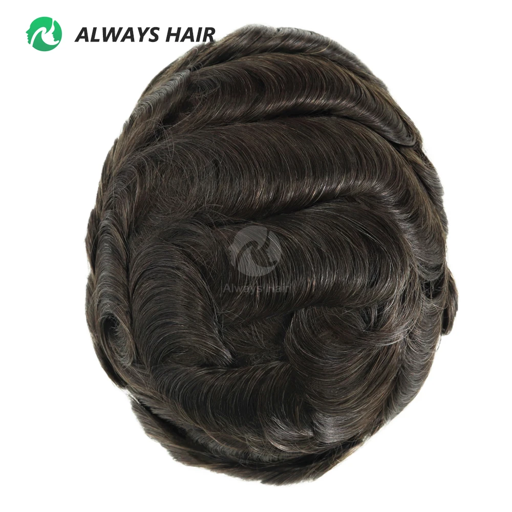 วิกผมผู้ชาย Bella - Medium Light ความหนาแน่น 100% แบบทูเป้  ผูกปมแบบฟอกสี  ฐานลูกไม้ฝรั่งเศสและ PU  ผมอินเดีย  สำหรับผู้ชาย