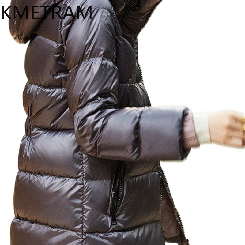 Kmetram weiße Gänse daunen jacke hochwertige Puffer jacken kurz neu in Oberbekleidung Winterkleid ung Frauen 2024 Winter jas Damen