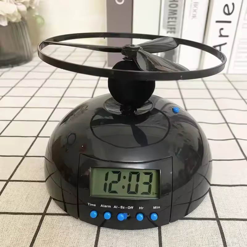 מסוק דיגיטלי מעופף שעון מעורר לסטודנטים, חדרי שינה חדשים מתעורר שעון עם תאורה אחורית למשחק לילדים