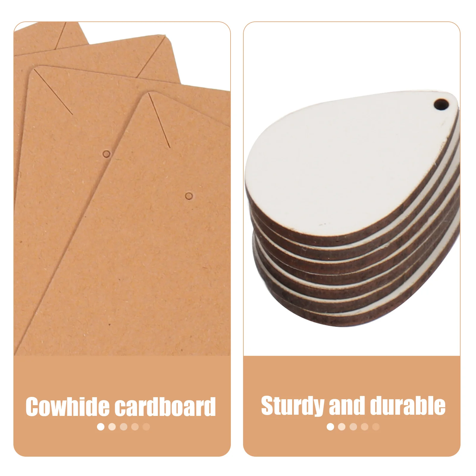 1Set Ear Ring Set Handmade Sublimation Blanks DIY Earring Pendants Unfinished Wooden Studs for Craft Jewelry Making Supplies