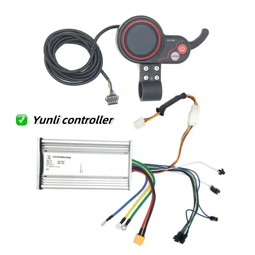 good quality Yunli 60v 45amp controller A and B sinewave 1500-3000W motor controller for electric scooter