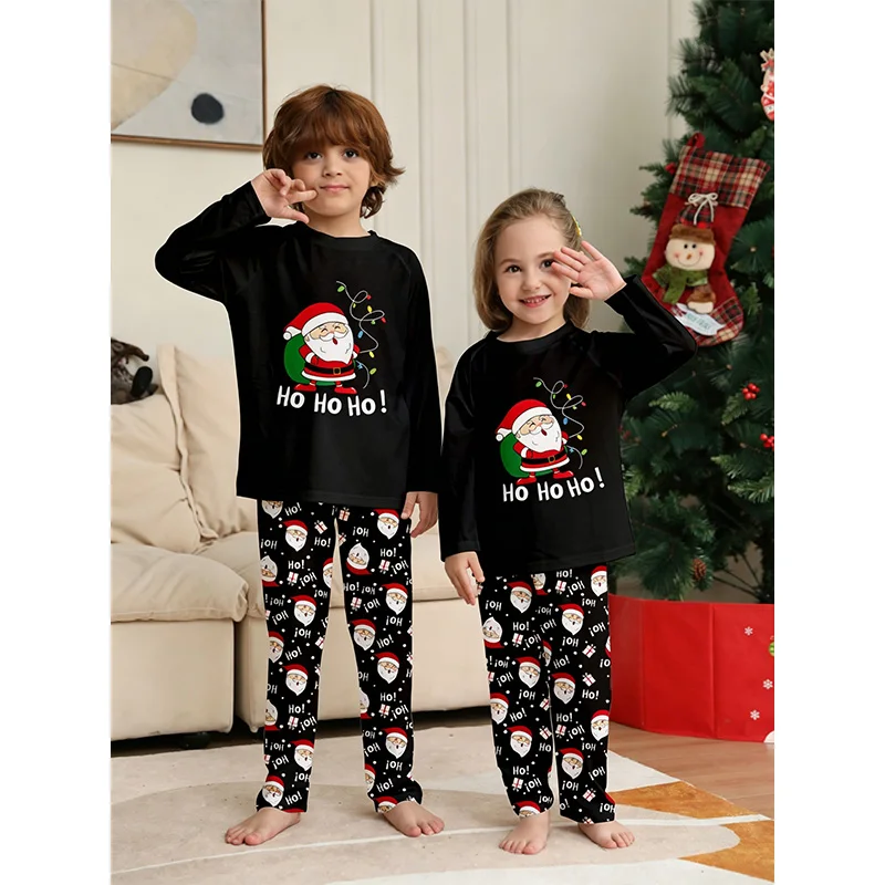 2027 Christmas Family Matching Pajamas Outfits Patchwork Set Adult Father Mother Kids Baby Sleepwear Look Pyjamas Clothes