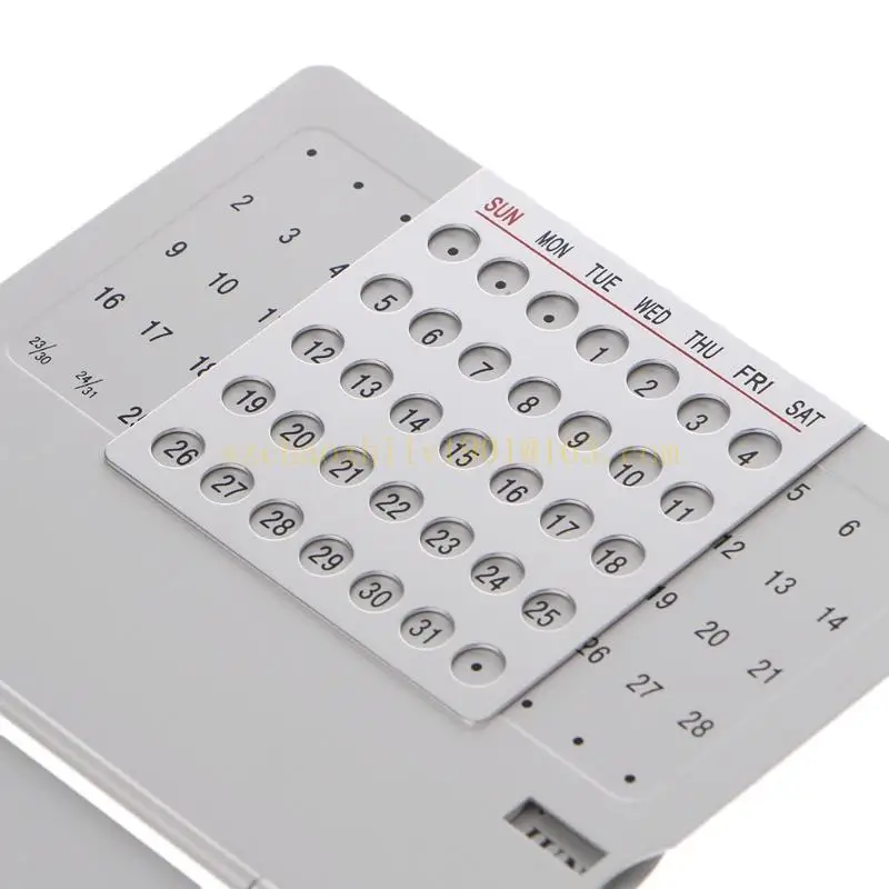 62KA Super Unique Adjustable Desk Calendar Office Supplies Hand Set DIY