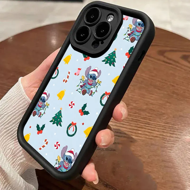 Pontos de natal com bonecos de neve coque para iphone 15 13 17 16 caso para iphone 17 ar 11 13 12 16 pro max 14 plus capa de telefone macio