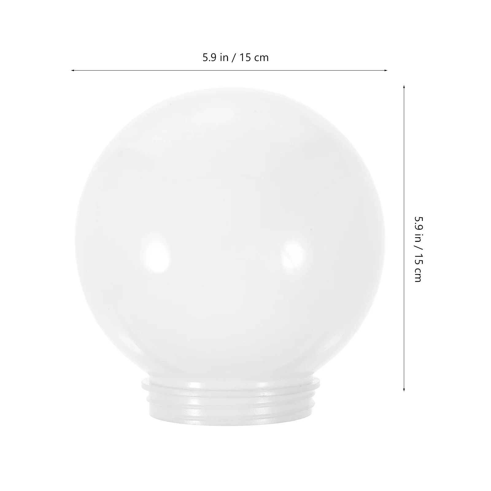 Ball Lampshade Decorative Light Bulb Globe Screw Wall Replacement Patio Cover Acrylic Street for