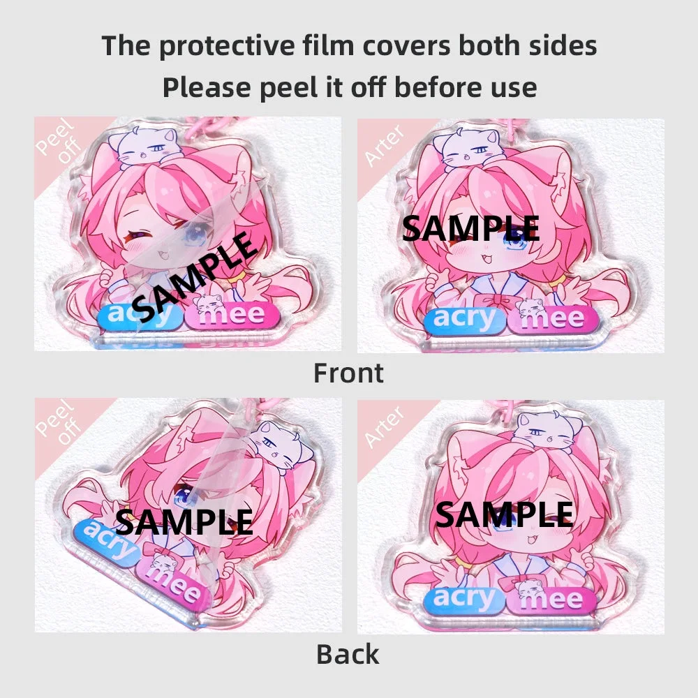 Anime Keychain Sone Miyuki Acrylic Keyring strap Figure Hanging Accessories 6cm