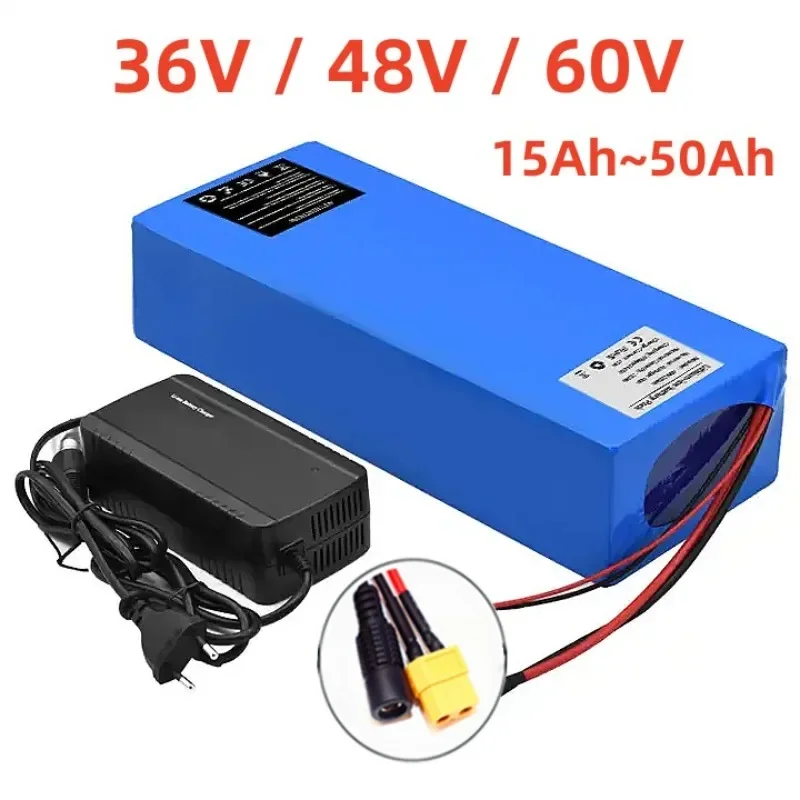 36V Battery 48V 60V 50Ah 40Ah 35Ah 30Ah 25Ah 20Ah Ebike Battery 21700 5000mAh Battery Pack for Electric Bike Electric Scooter