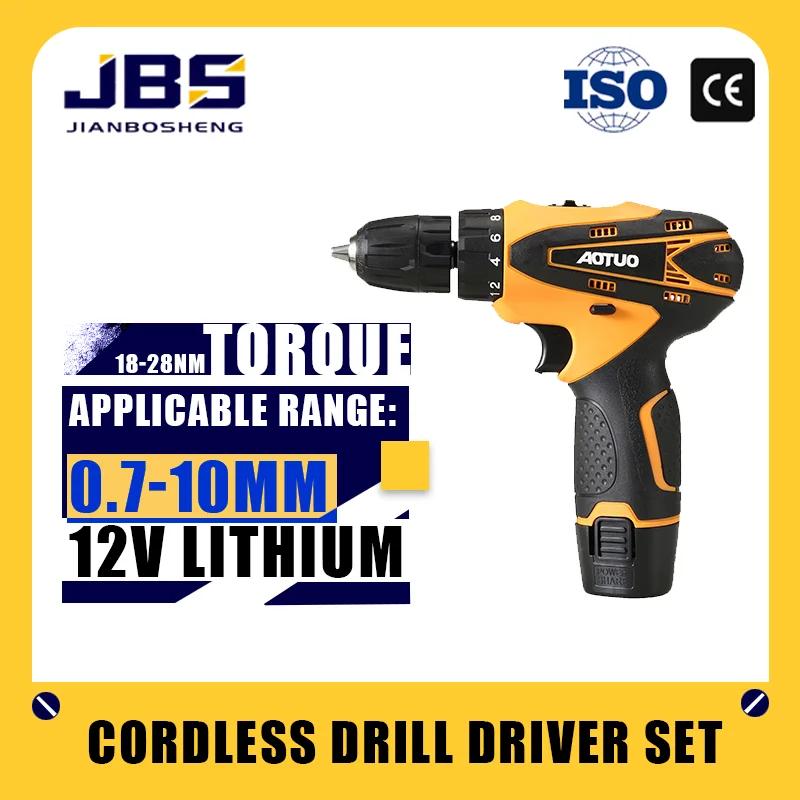 JBS 12V ليثيوم الحفر مفك كهربائي كاتب كيت قابلة للشحن الحفر أداة السلطة مجموعة الحفر اليدوية