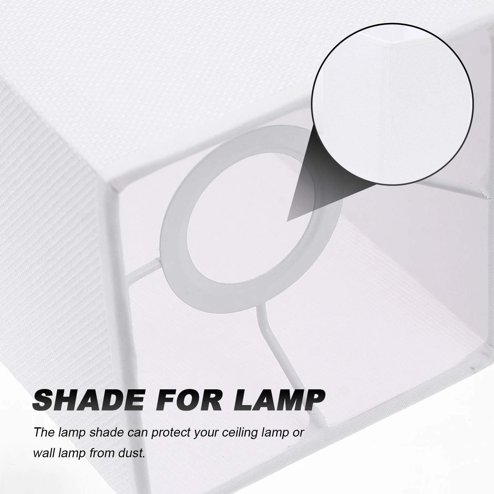 

E27 Square Cloth Lamp Light Creative Decorative Dustproof For Ceiling Wall Floor Warm Atmosphere Chandelier