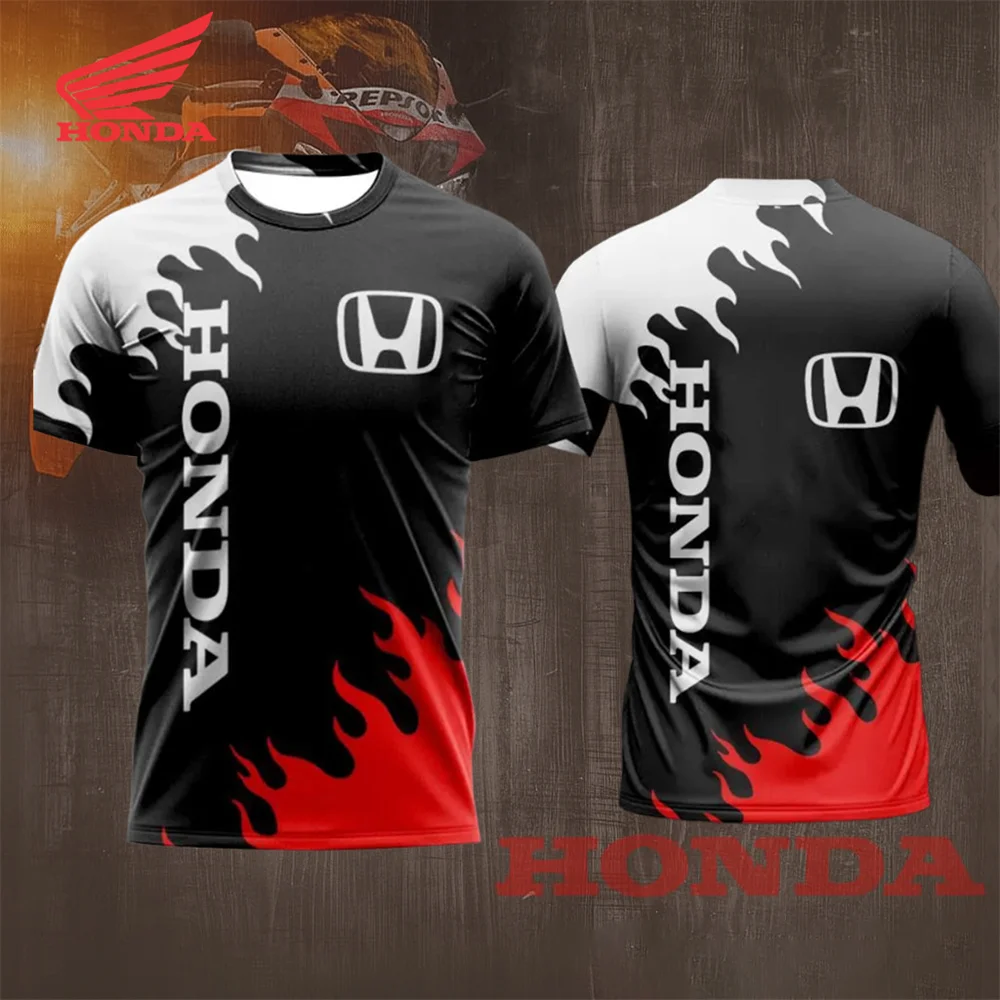 

Honda men's motorcycle racing team uniforms, quick-drying summer short-sleeved cycling t-shirts, outdoor sports casual tops.