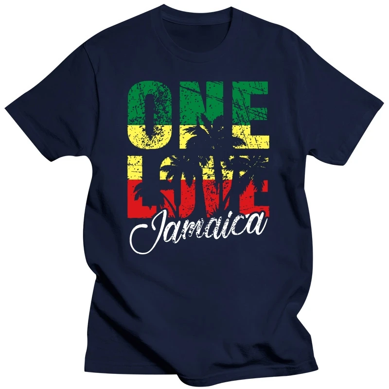 2019 Fashion Men T shirt One Love Jamaica T shirt Caribbean Vacation