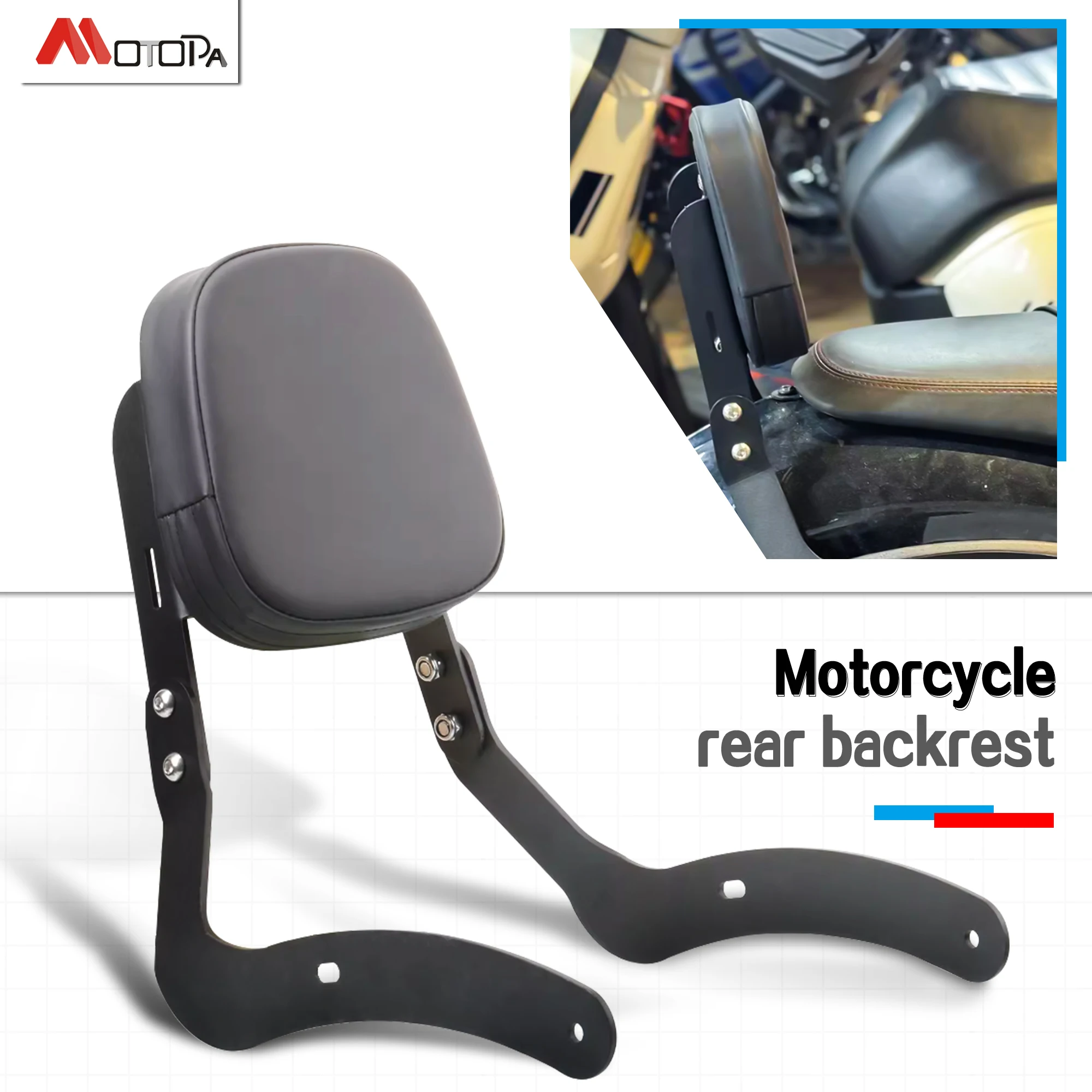 

Motorcycle CF450 Passenger Seat Rear Backrest Support Frame Seatback Cus Accessories Mounting Kit For CFMOTO 450 CLC 450 450CLC