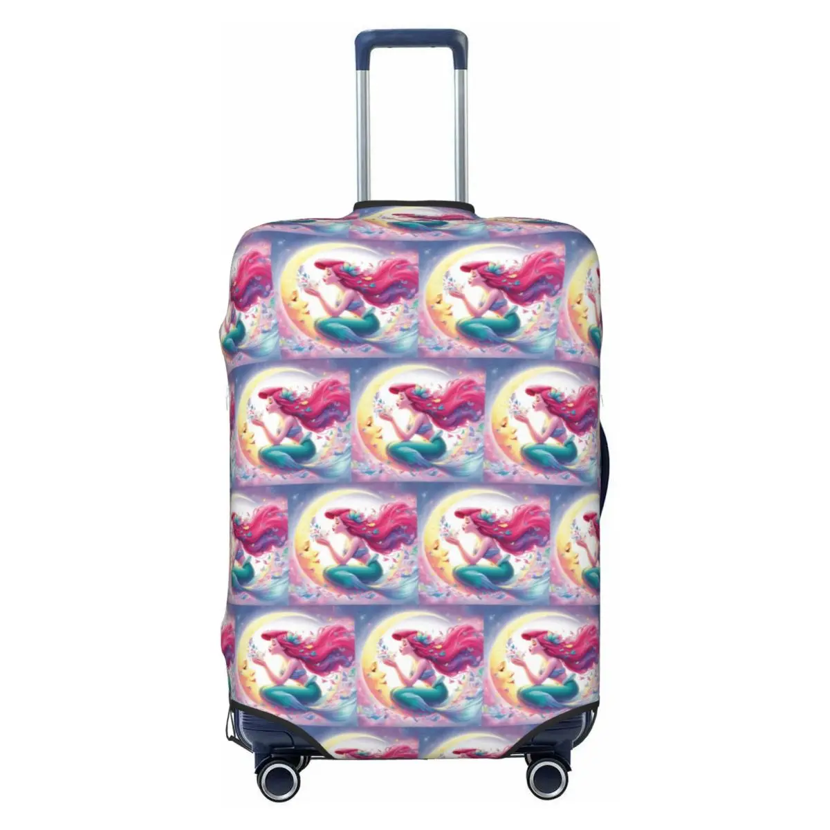

Custom Funny Ariel The Little Mermaid Artistic Luggage Cover Protector Dust Proof Travel Suitcase Covers