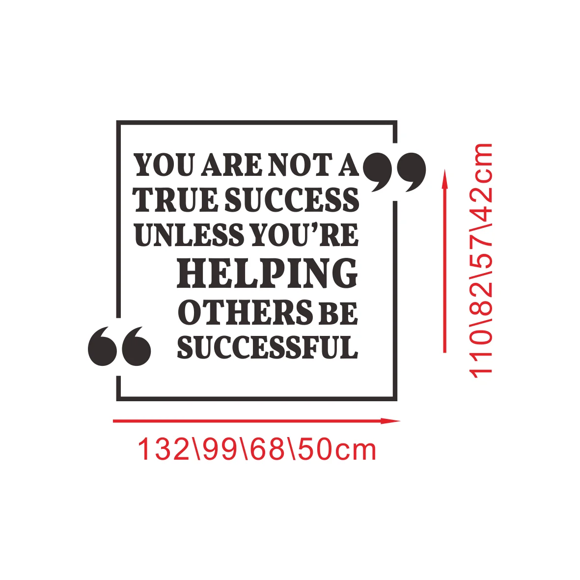 

Motivational Vinyl Wall & Car Decals - Removable Inspirational Text Stickers with Business Success Quotes - Customizable for Off