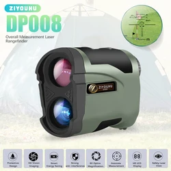 1200M Golf Rangefinder Outdoor Sports with Slope Compensate 6X Laser Ranging Monocular Distance Speed Angle Overall Measurement