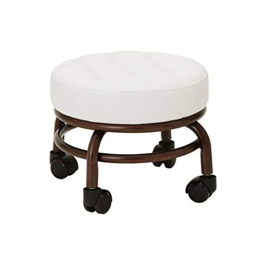 

Pedicure Stool Beauty Salon Feet Bath Footstool Two Colors Optional ET28499 Colour Thick Foam Support Quality Wheels