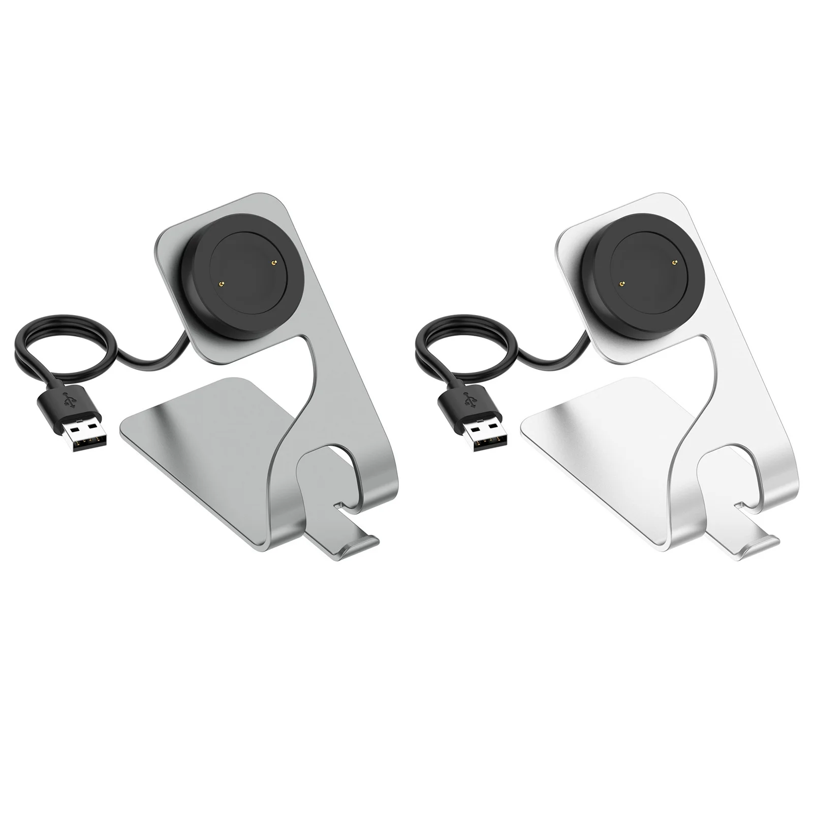 

1 шт. магнитная зарядная док-станция из алюминиевого сплава с защитой чипа серебряный/серый кронштейн для зарядного устройства для Honor Watch GS4/GS3