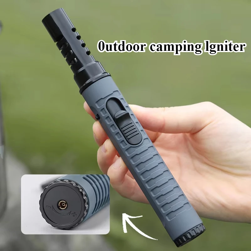 Hot 1300° Outdoor Camping Ignition Portable Lighting Gun Stove Accessories Camping Barbecue Flamethrower Inflatable Igniter