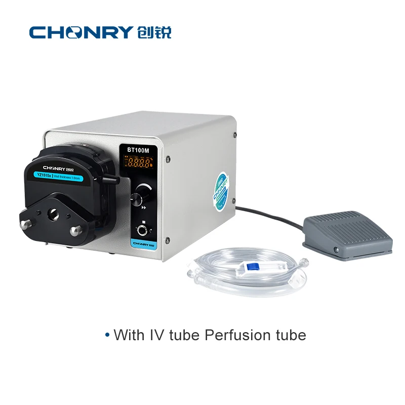 Imagem -06 - Chonry Digital Peristáltico Bomba Precisão Líquida Bomba de Dosagem Laboratório Max Flow Rate 110v 220v 380 ml Min Bt100m