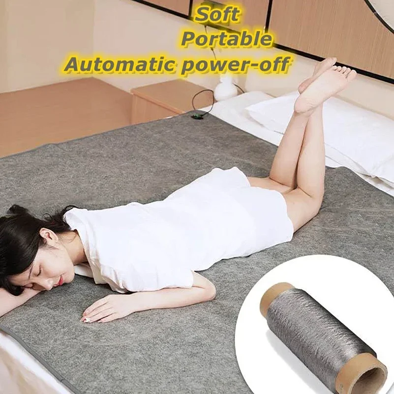 Heated Mat Plush Electric Blanket Single Mattress USB Type-C Interface Portable Washable Office Bedroom Outdoor view 6