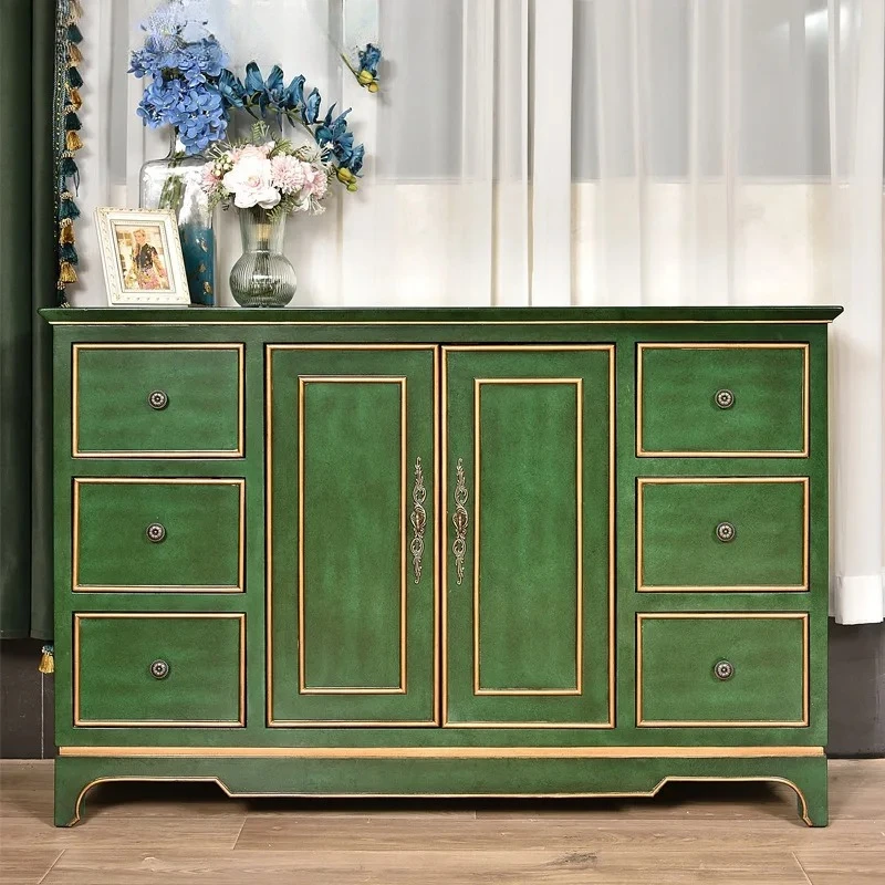 

Тумба для обуви из массива дерева с большим объемом хранения для старинного фойе, золотистая, для размещения у входной двери.