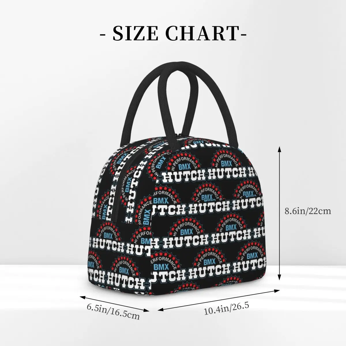 Hutch مرحبا الأداء BMX أحمر أبيض أزرق أسود تيم القاضي معزول حقيبة الغداء برودة صندوق طعام حراري حمل صناديق الغداء المحمولة #2