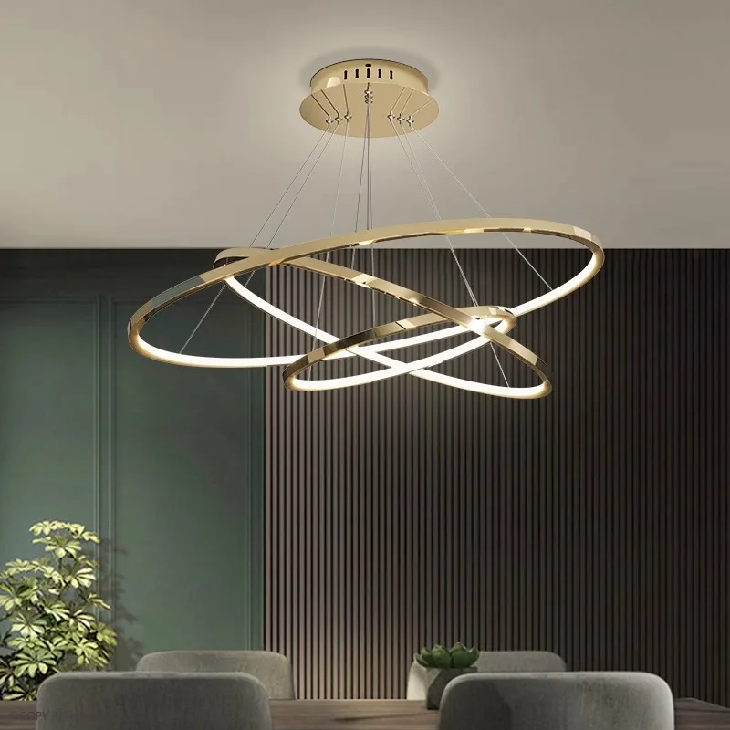 Home living room decoration ring Pendant Ceiling lamps dining room led Chandelier indoor lighting hanging light fixture lustre