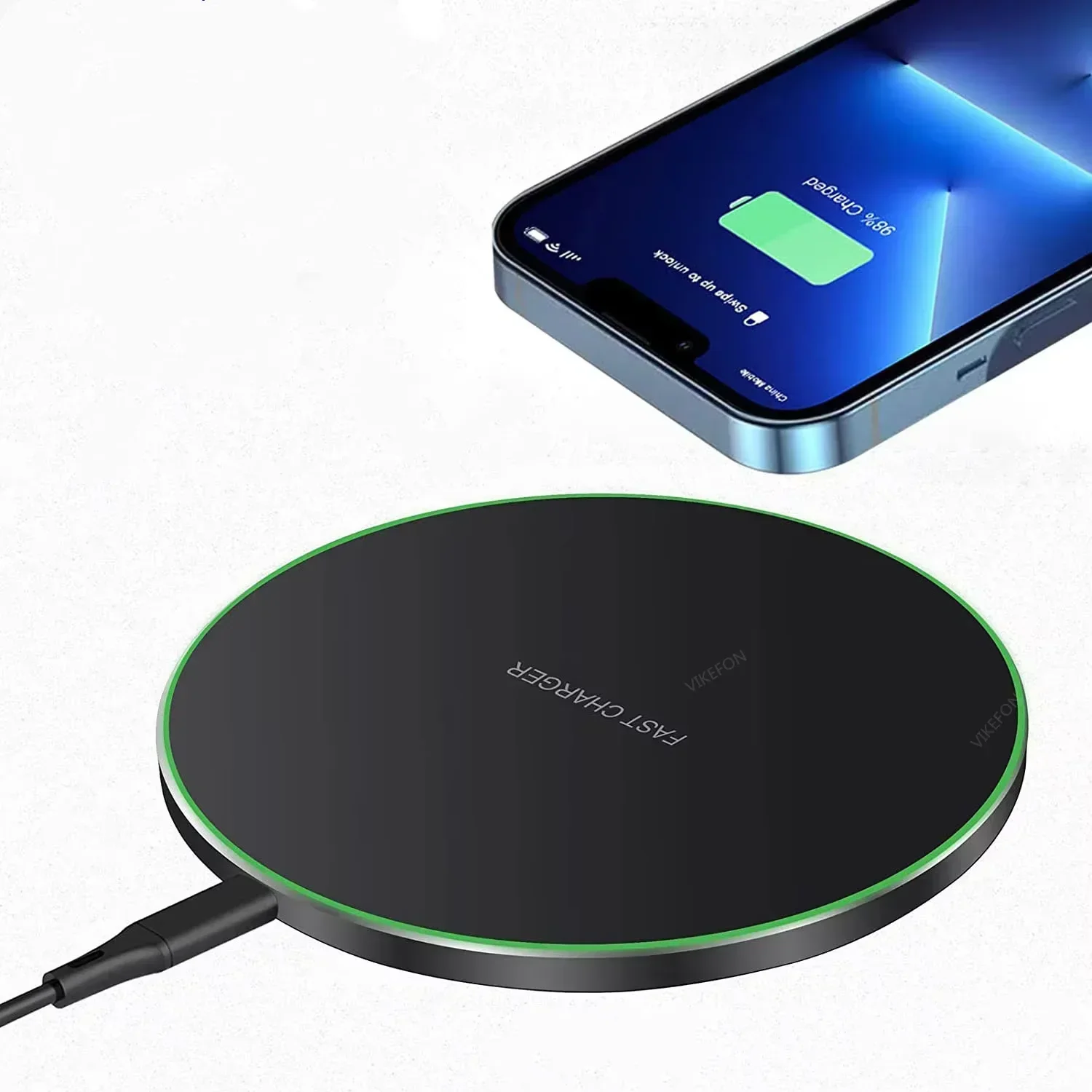 2026 Wireless Charger For iPhone 17 16 15 14 Pro Max Induction Fast Charging Pad Dock Station For Samsung S24 S25 Xiaomi Huawei