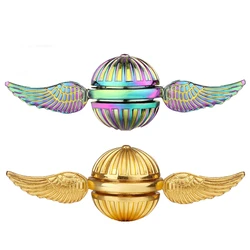 Golden Snitch Fidget Spinner Metal Antistress Hand fingertip gyro Rotation Cupid Spinning Top Toys for Kid Adults Autism ADHD