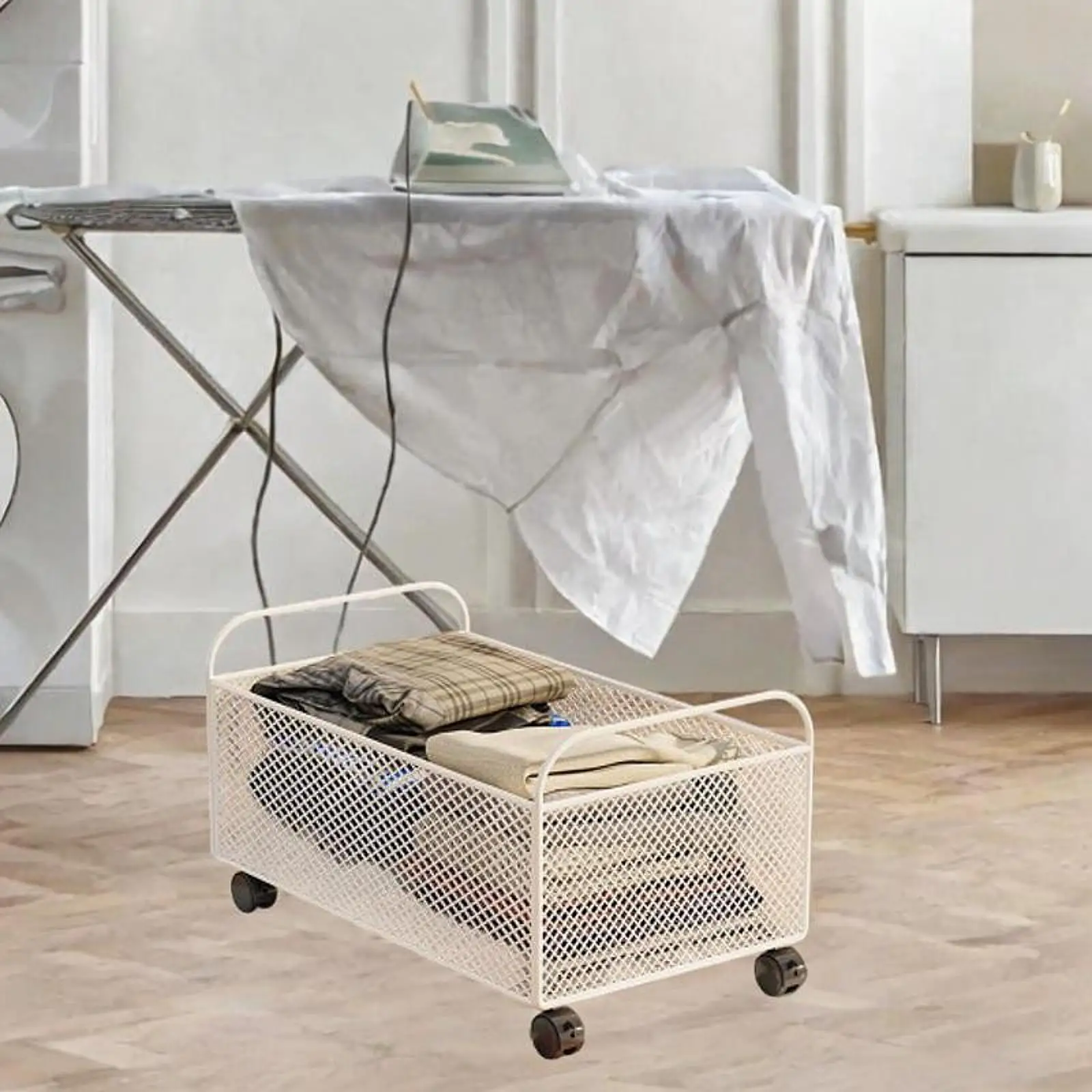 Tekerlekli çamaşır sepeti Modern çamaşır torbası kutuları çok fonksiyonlu kirli giysiler arabası yurt ev çamaşır odası yatak odası daire