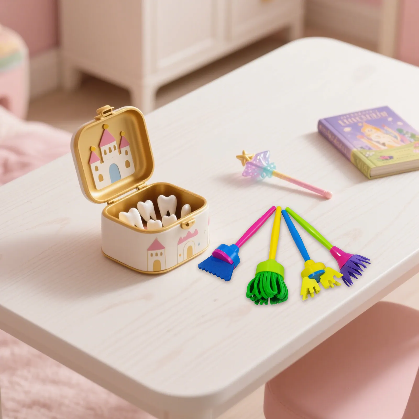 

4Pcs Creative Sponge Painting Brush Set Graffiti Art DIY Drawing Tool for Pattern Making Imagination Development Painting