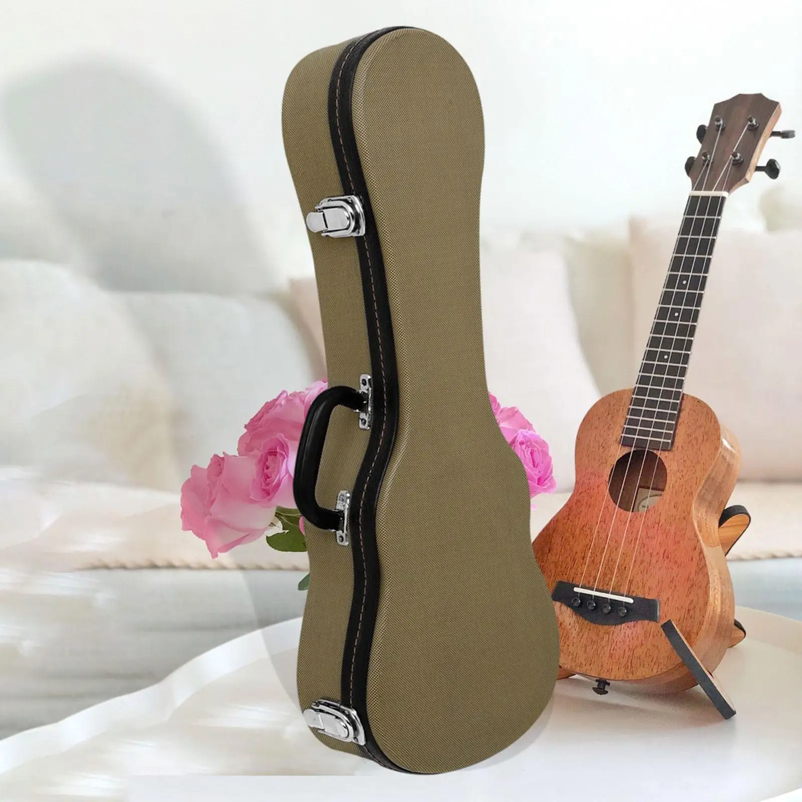 

Ukulele Case Ukulele Padded Bag 23 inch, Metal Lock ,Waterproof ,Wear Resistant Carry Case Guitar Handbag for Travel Concert