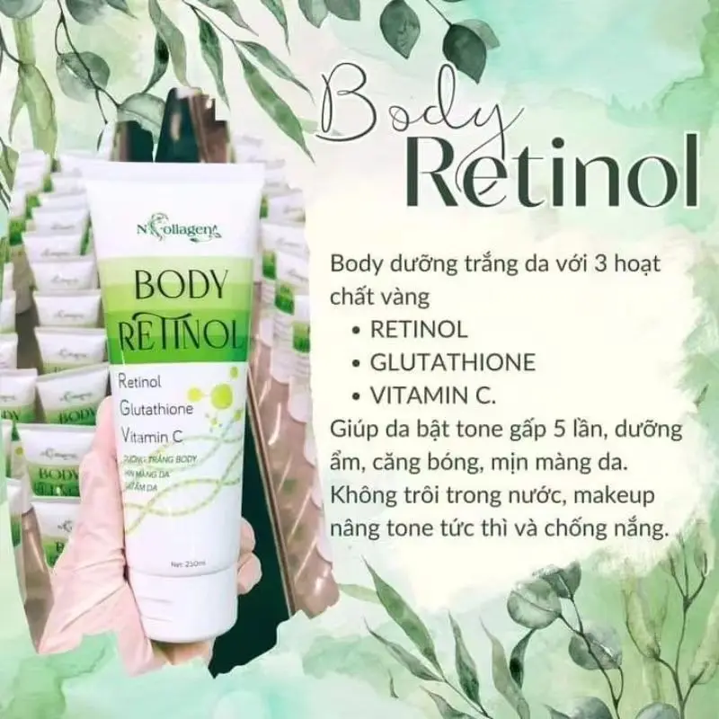 Vietnamese BODY REINOL Vitamin C Whitening Duo: Aufhellende Körperlotion und Duschgel für strahlende Haut