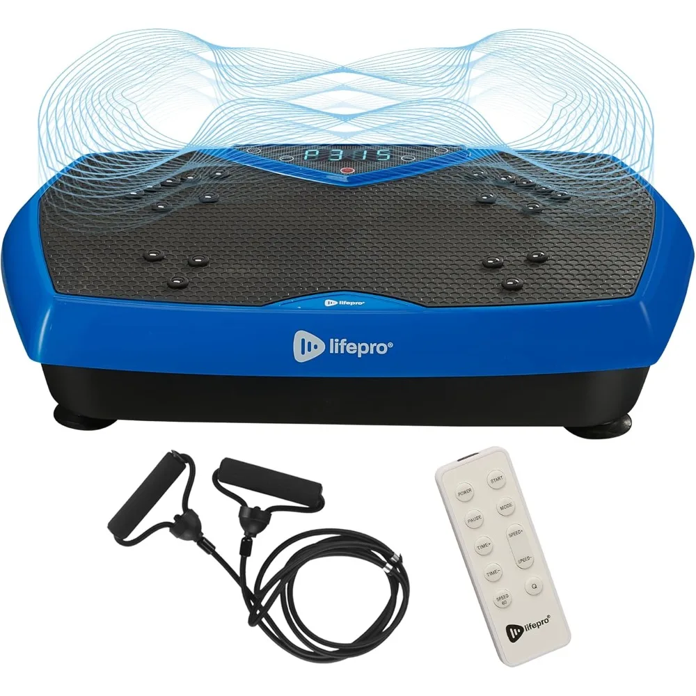 Vibrating plate exercise machine with magnetic acupuncture points, suitable for beginners and recovery