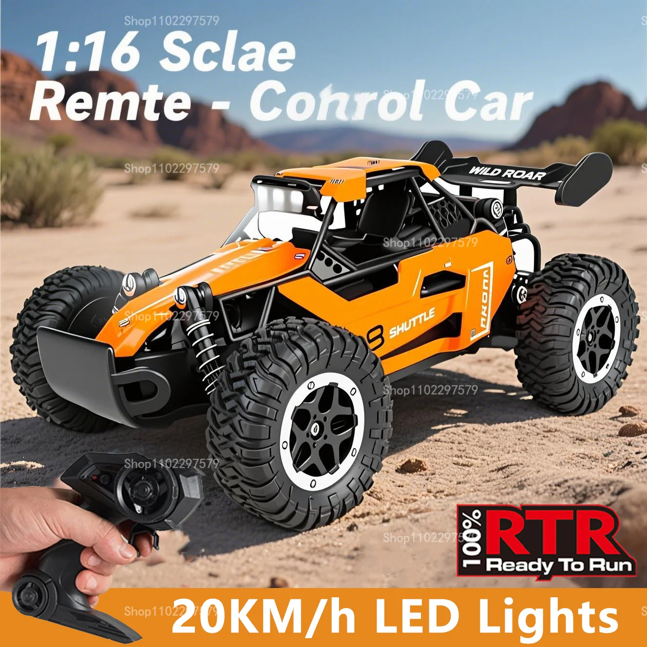 

2026 New RC Car 1:16 2.4Gh Model With LED Lights 2WD Off-road Remote Control Climbing Vehicle Outdoor Drift Car Kid Toy Boy Gift