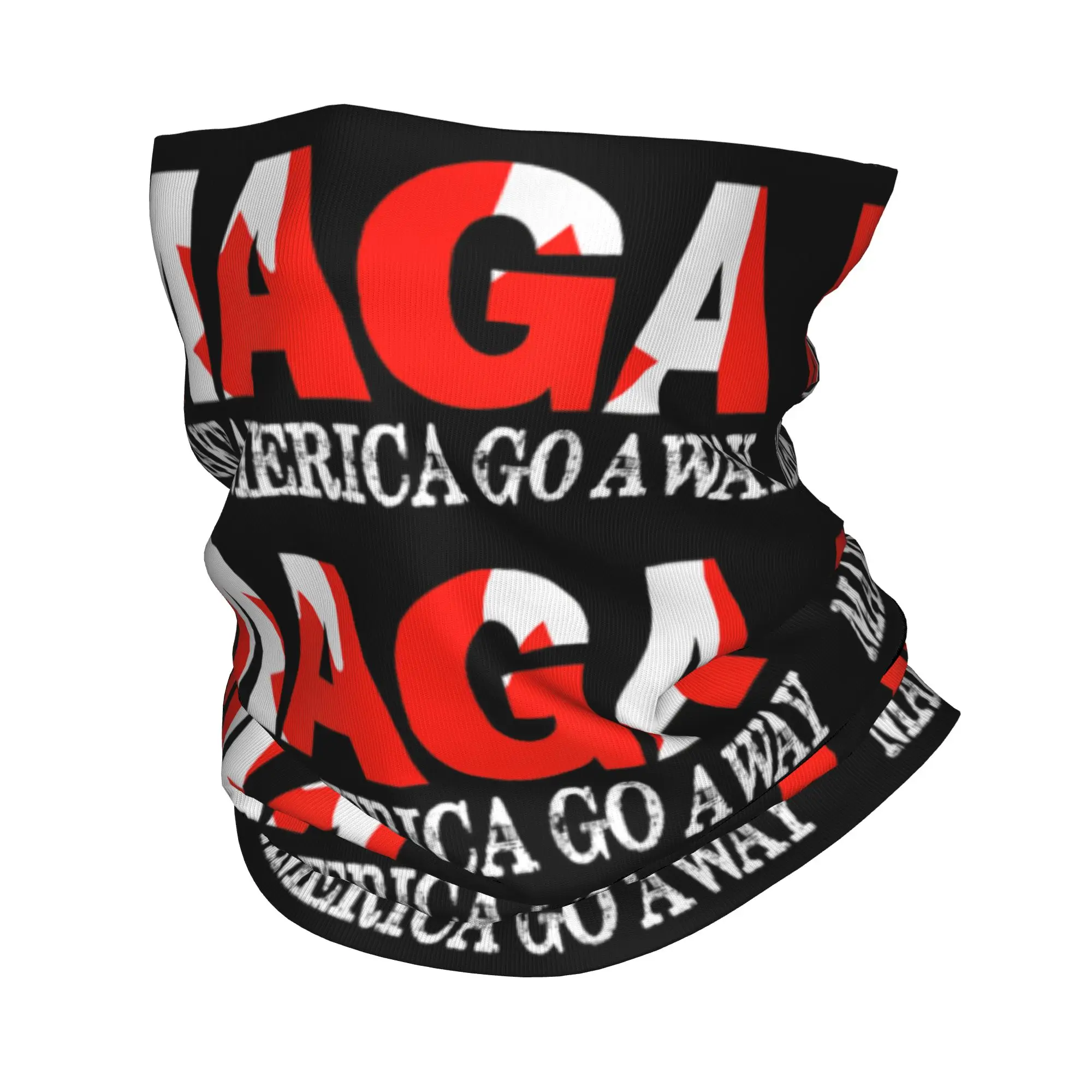 

Бандана-балаклава MAGA с принтом «Make America Go Away Canada» и забавной саркастической надписью, маска-шарф, головной убор для бега, для взрослых