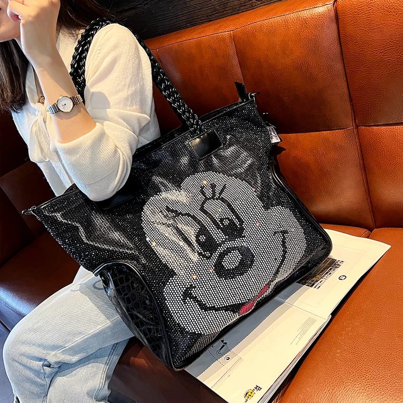 

Cute Bags Designer Luxury Brand New Tote Bag Women's Large-capacity Handbag Hot Diamond Shoulder Sac De Luxe Femme