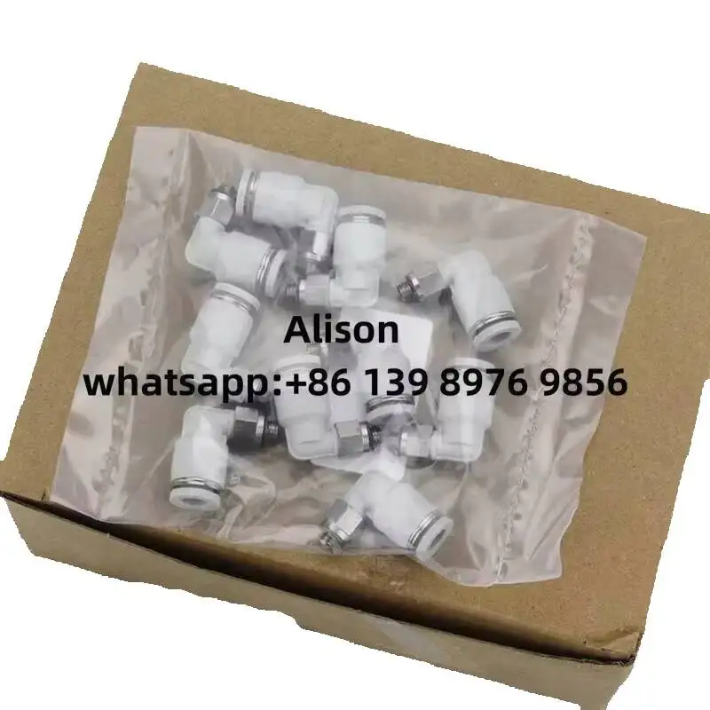 10pcs Right Angle Elbow Air Pipe Tube Joint Airtac-Type PL4M5 PL6M5 PL601 PL802 PL1003 PL1204 Pneumatic Fittings